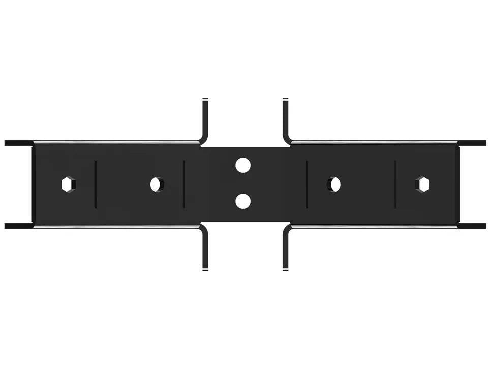 These sturdy black metal brackets provide essential support for various construction and DIY tasks, ensuring stability and strength for mounted structures.