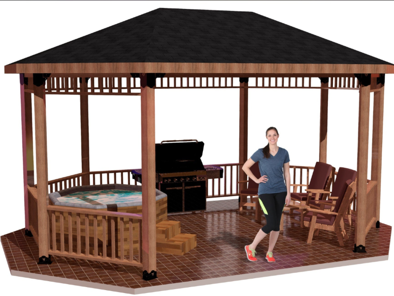 Full Octagon Gazebos