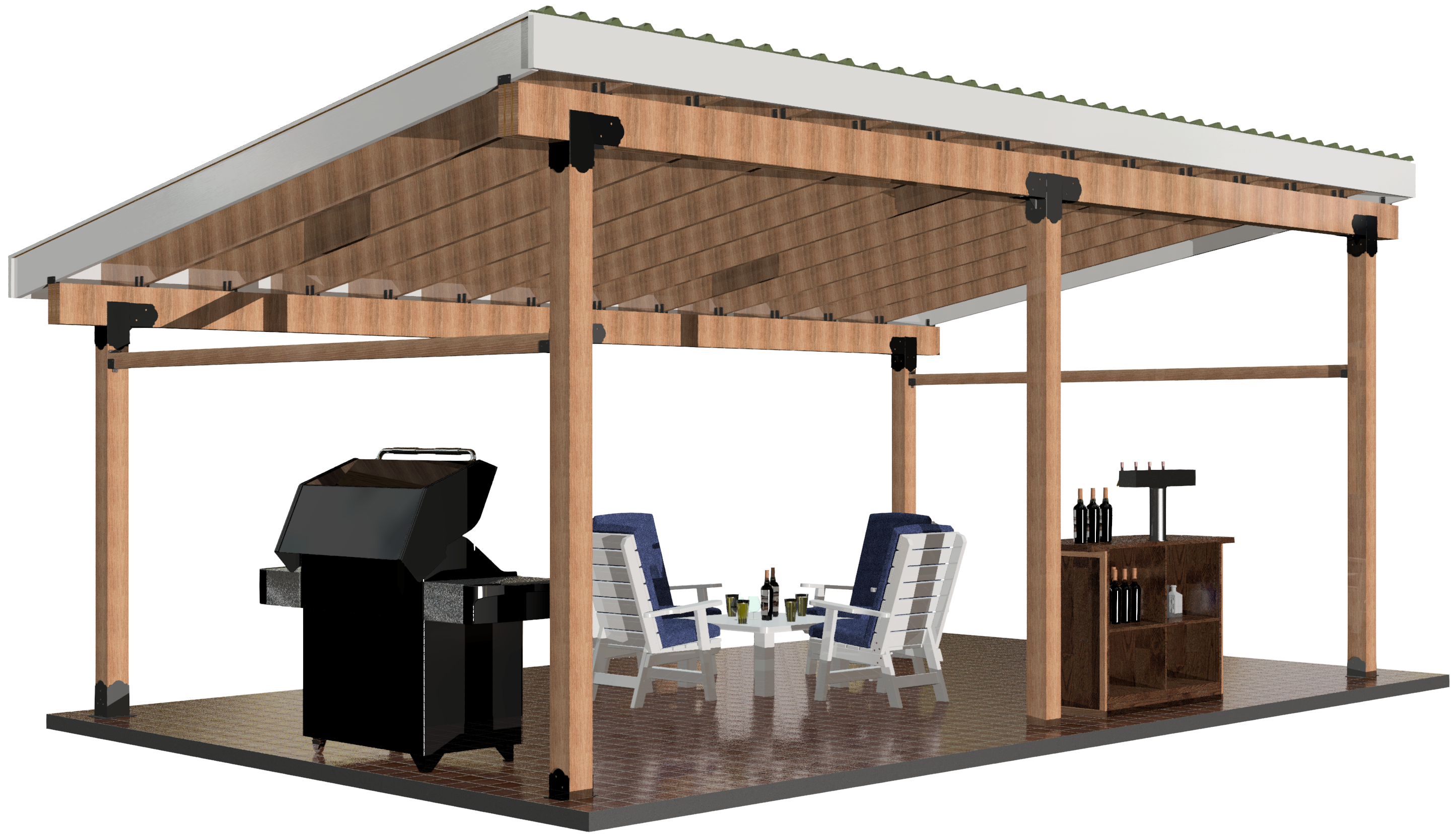 DIY 6x6 Lean To Kit - Easy-to-Build Garden Shelter