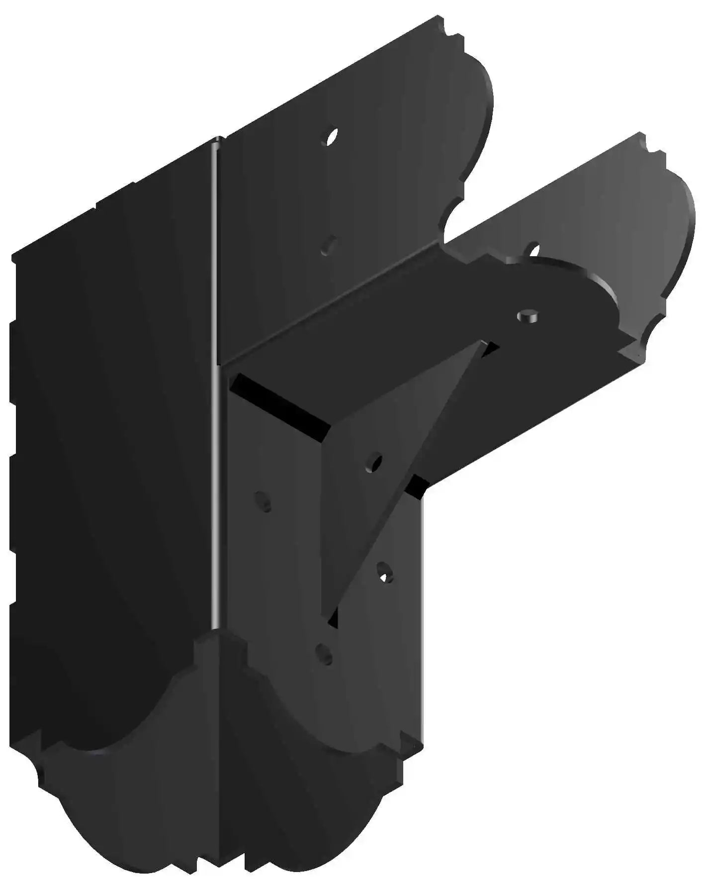 This corner bracket features an elegant design and sturdy build, ideal for reinforcing furniture corners or enhancing decorative elements in various DIY projects.