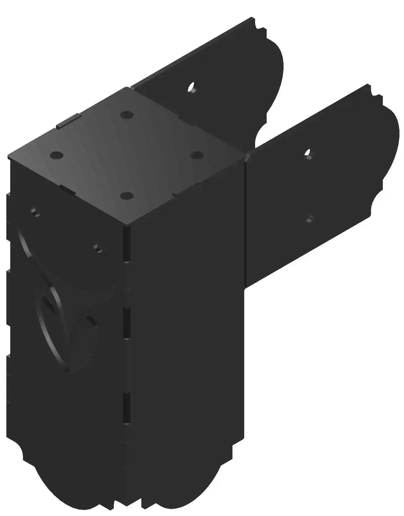 This corner elbow bracket features an elegant design and sturdy build, ideal for reinforcing furniture corners or enhancing decorative elements in various DIY projects.