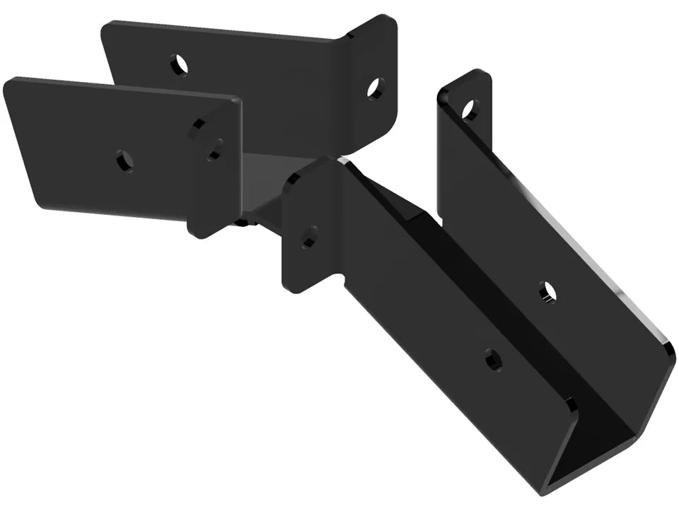 These sturdy black metal brackets provide essential support for various construction and DIY tasks, ensuring stability and strength for mounted structures.