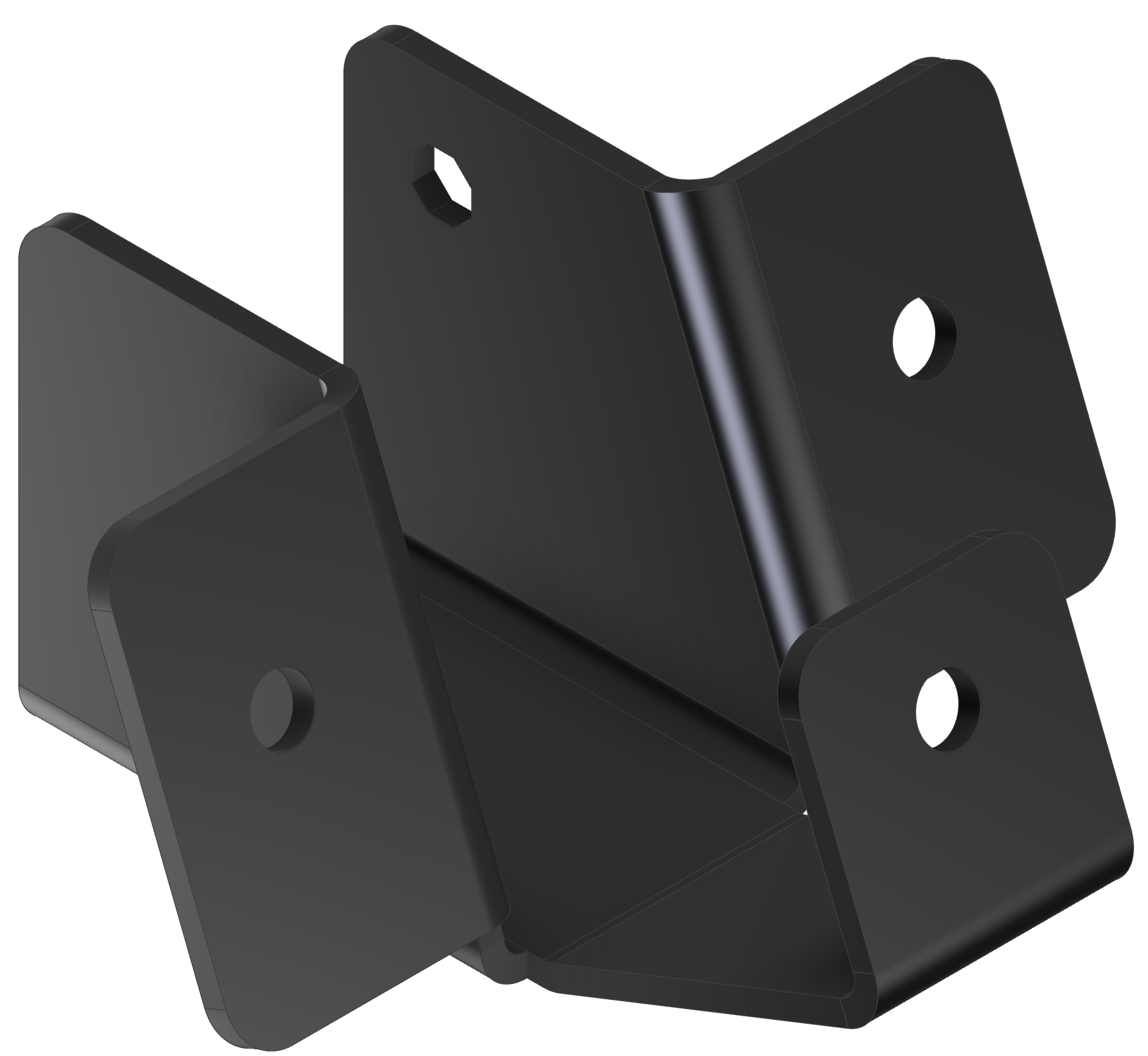 This metal bracket supports various construction applications with secure fastening, ideal for both home repairs and larger building projects requiring reliable stability.