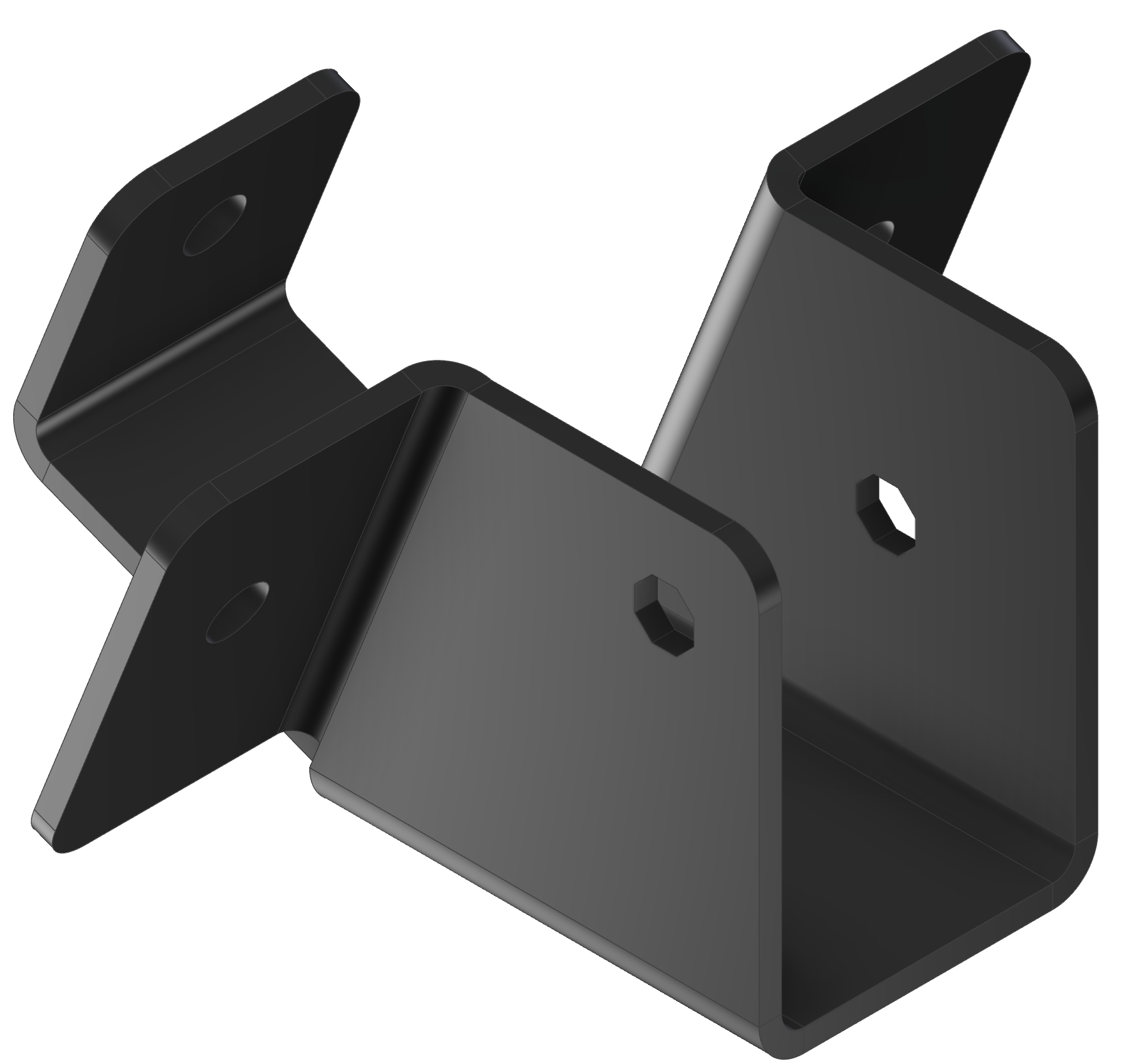 This metal bracket supports various construction applications with secure fastening, ideal for both home repairs and larger building projects requiring reliable stability.