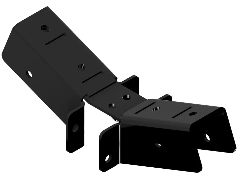 These sturdy black metal brackets provide essential support for various construction and DIY tasks, ensuring stability and strength for mounted structures.