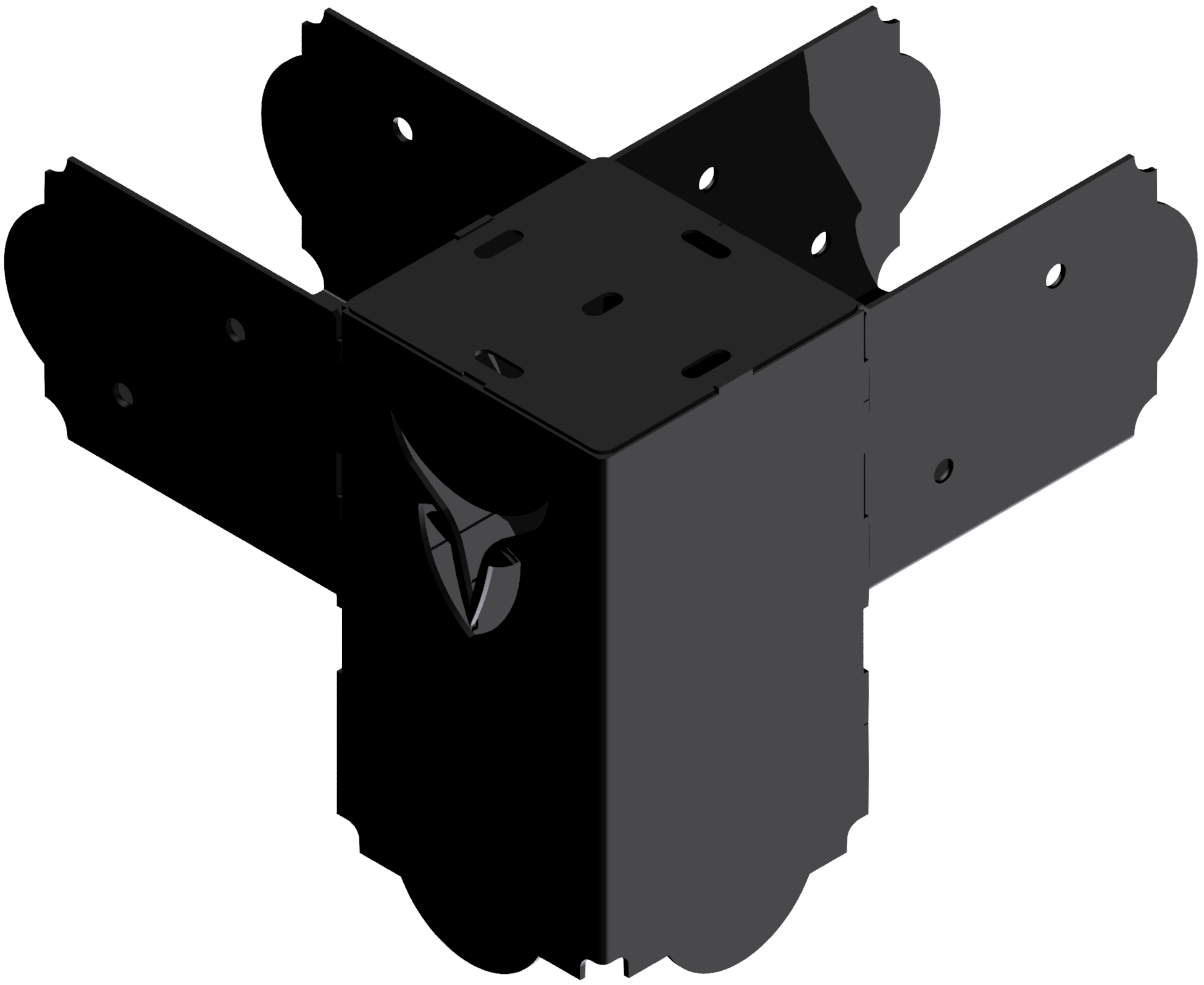 This corner bracket features an elegant design and sturdy build, ideal for reinforcing building structure corners or enhancing decorative elements in various DIY projects.