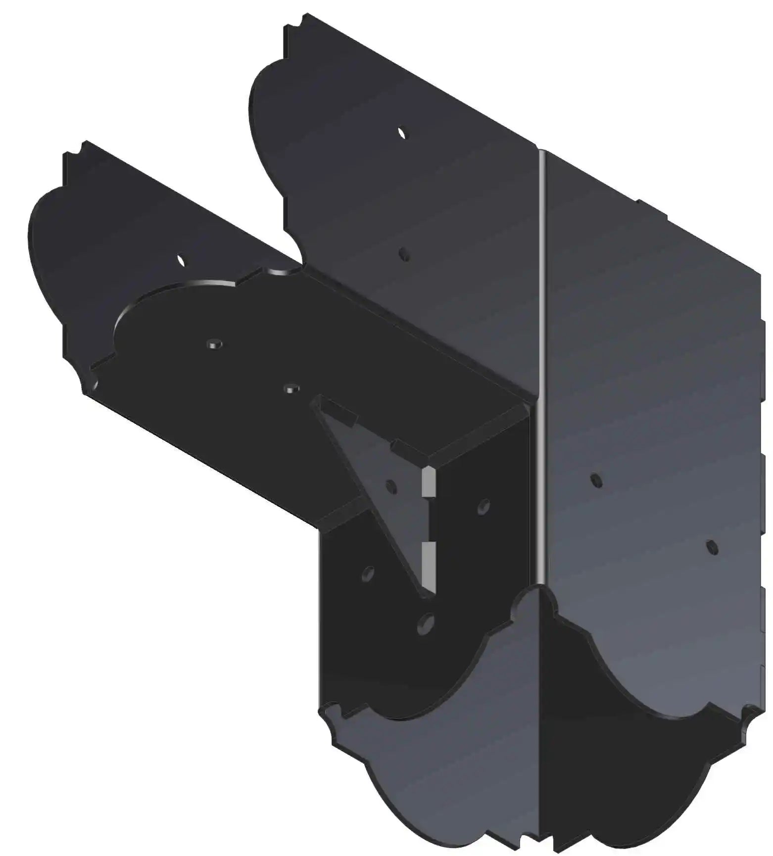 This elbow bracket features an elegant design and sturdy build, ideal for reinforcing furniture corners or enhancing decorative elements in various DIY projects.