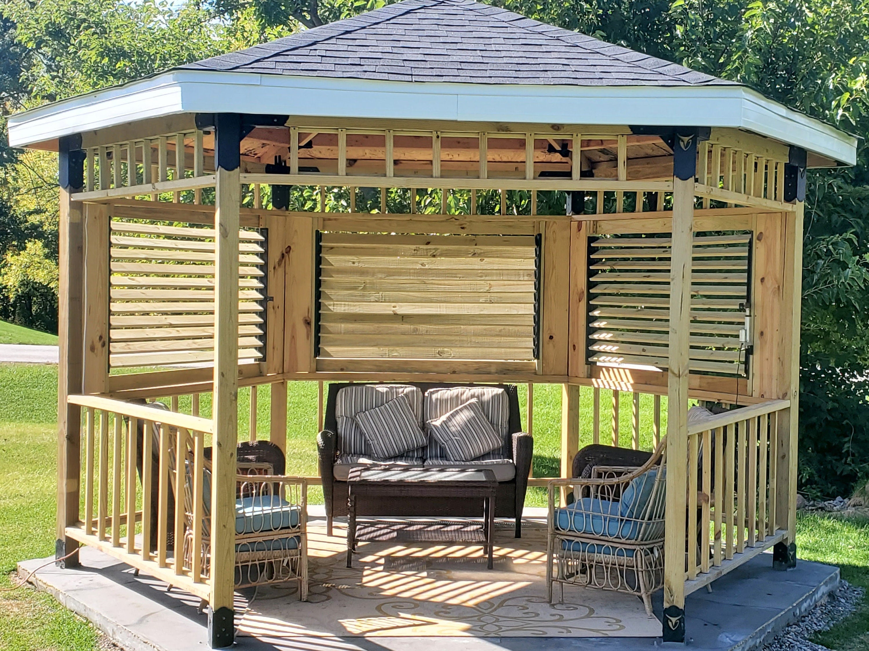 4x4 DIY Hexagon Gazebo Kit - Relax in Style, Hexagon Collection