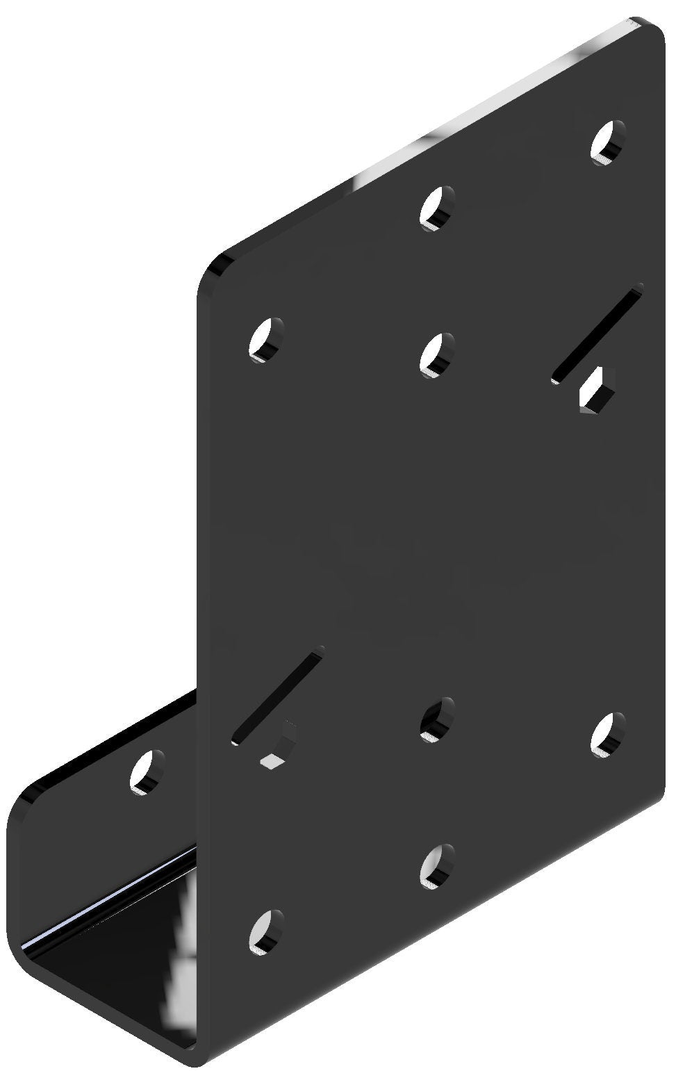 Metal Corner Bracket Designed for Sturdy Support in Construction Projects and Woodworking Applications