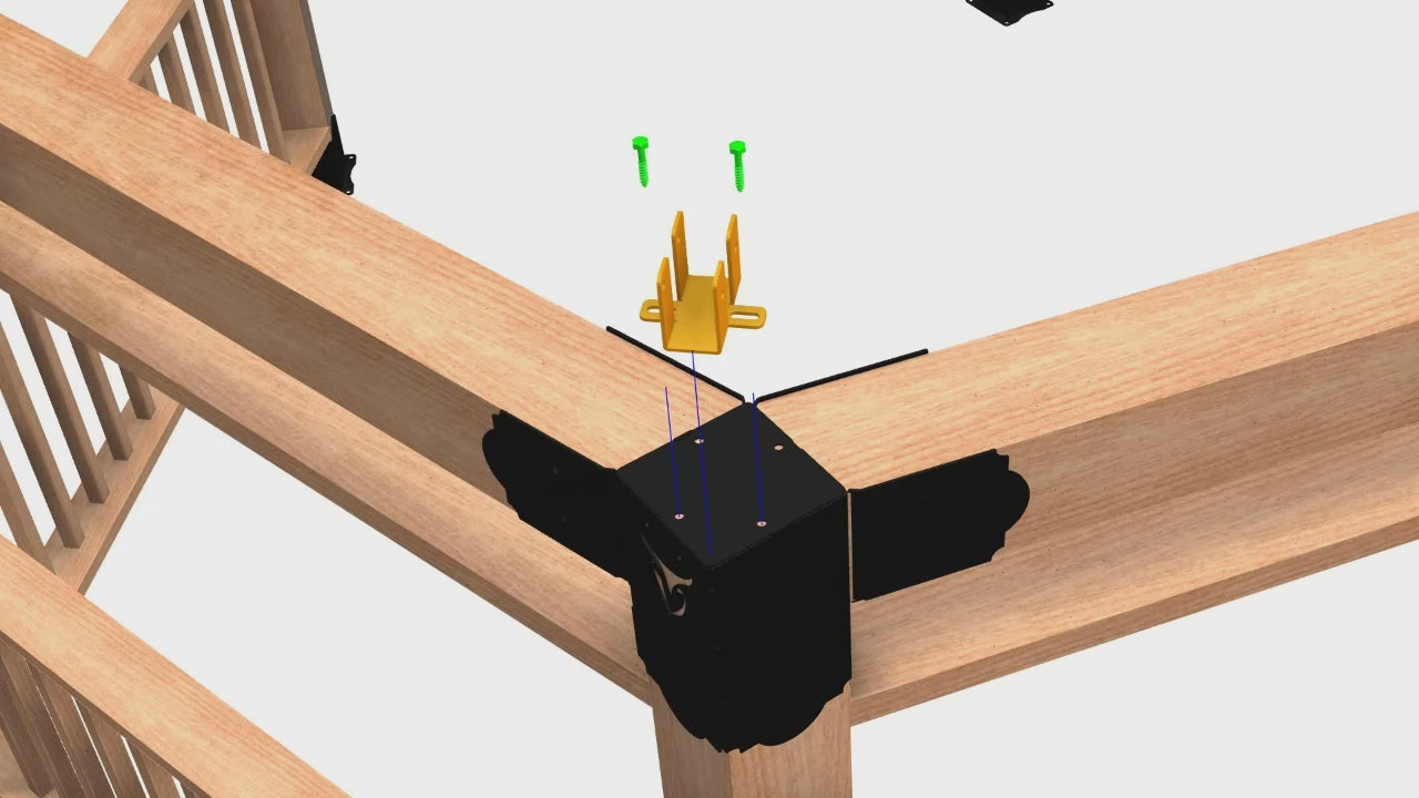 Post Top Rafter Tie Bracket Installation Instructions