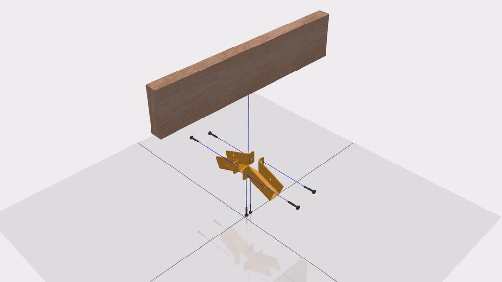 Ridge rafter tie bracket installation instructions