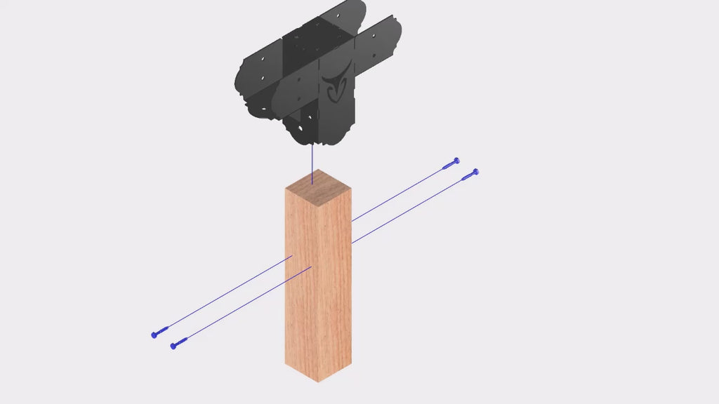 4x4 Tee Bracket installation instructions