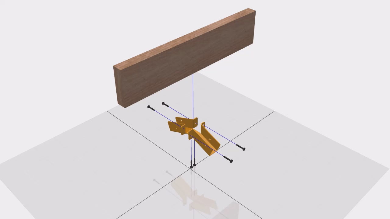 Ridge Rafter Tie Bracket installation instruction