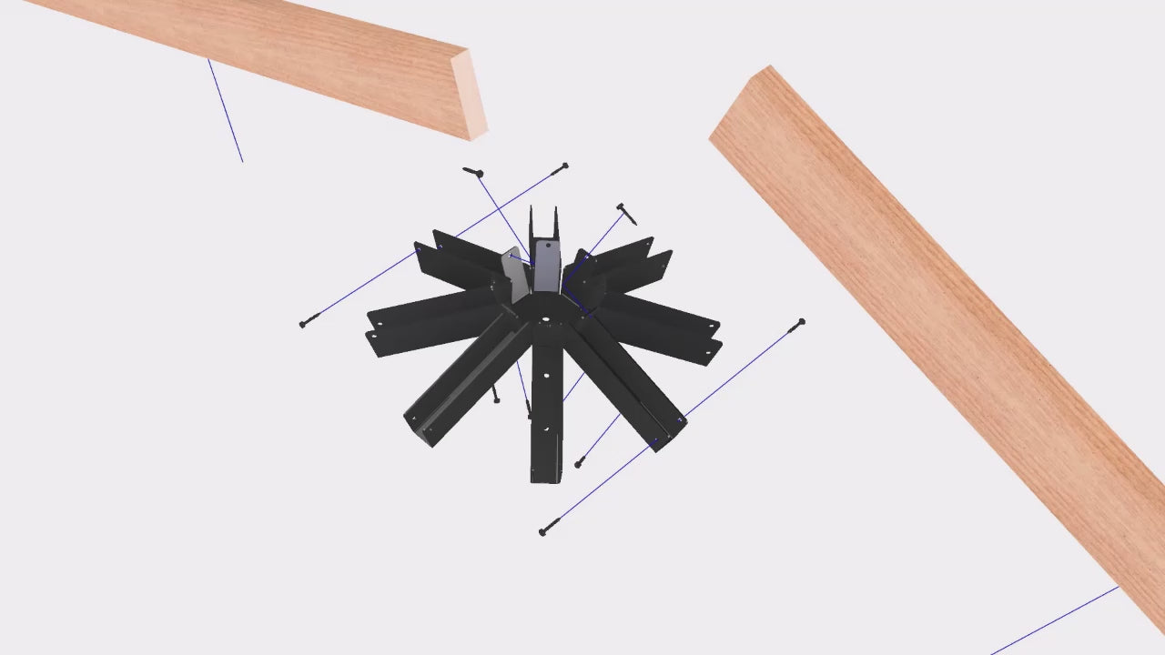 Octagon spider bracket installation instructions